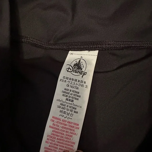 Disney Women's Black Skorts with White Logo - Picture 3 of 3